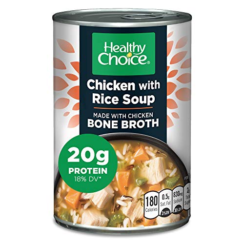 Healthy Choice Chicken With Rice Soup Made With Bone Broth, 15 Oz