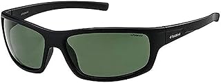 Polaroid Men's P8411 Rc 9ca Sunglasses, Black/Green Polarized, 63 UK