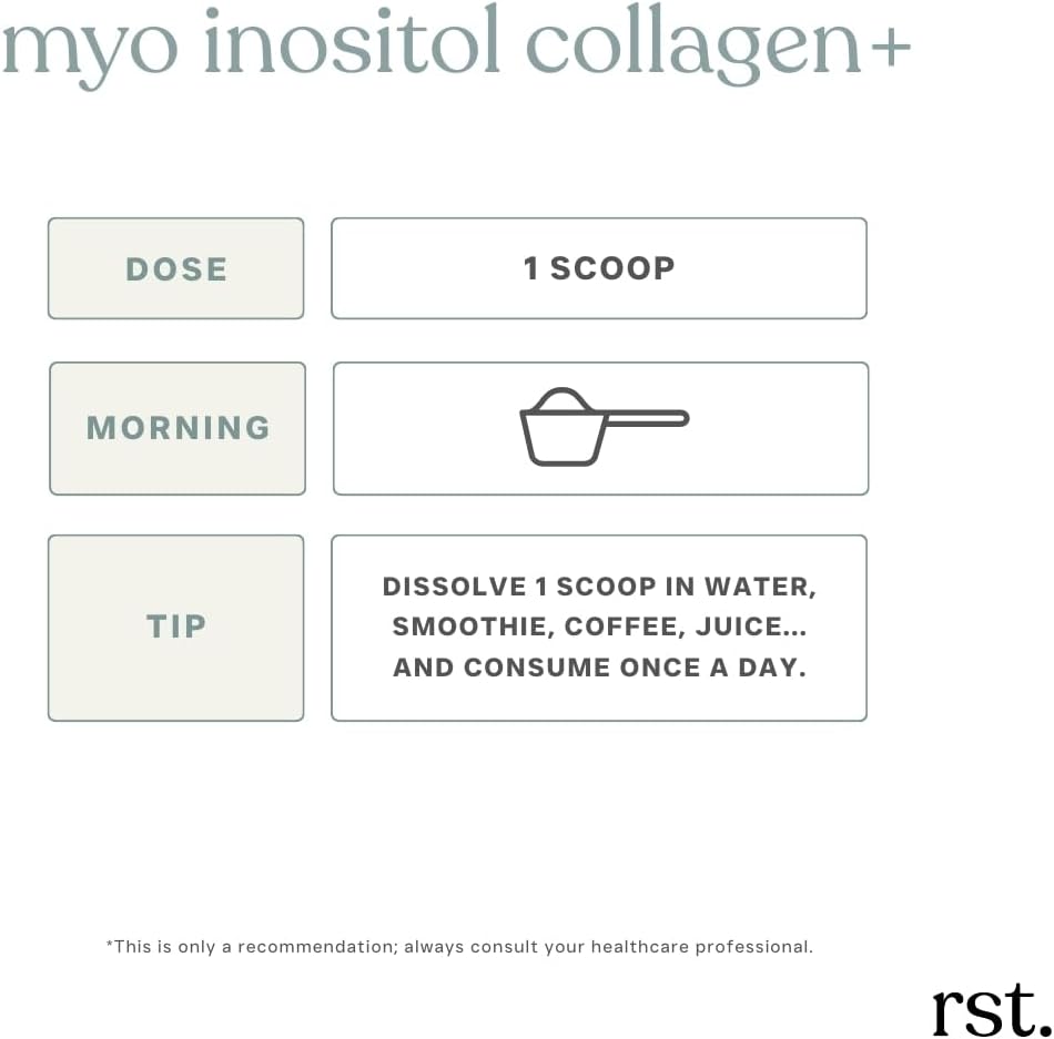 MYO INOSITOL Collagen+ 600 g Unflavored | Myo-Inositol & D-Chiro Inositol (40:1), Hydrolyzed Collagen, Folate, Zinc & Vitamin B6| Hormonal Balance, Fertility, Skin, Hair & Nail Support