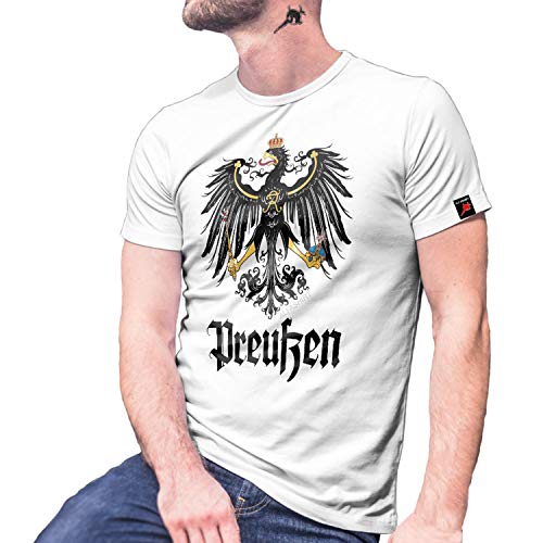 Aigle de Prusse T-shirt royal blanc XXXXL imprimé armoiries de Friedrich I