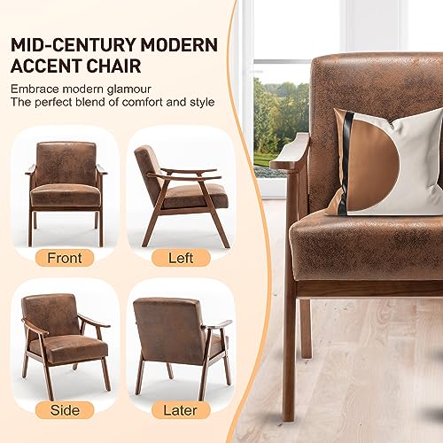 Sillón Plegable Tela Tech Marrón miniatura 3