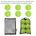 Spunspon 6 Pack Pickleball Balls, 40 Holes Outdoor Pickleballs, High Elasticity & Durable Pickle Balls for All Style Pickleball Paddles (Green)