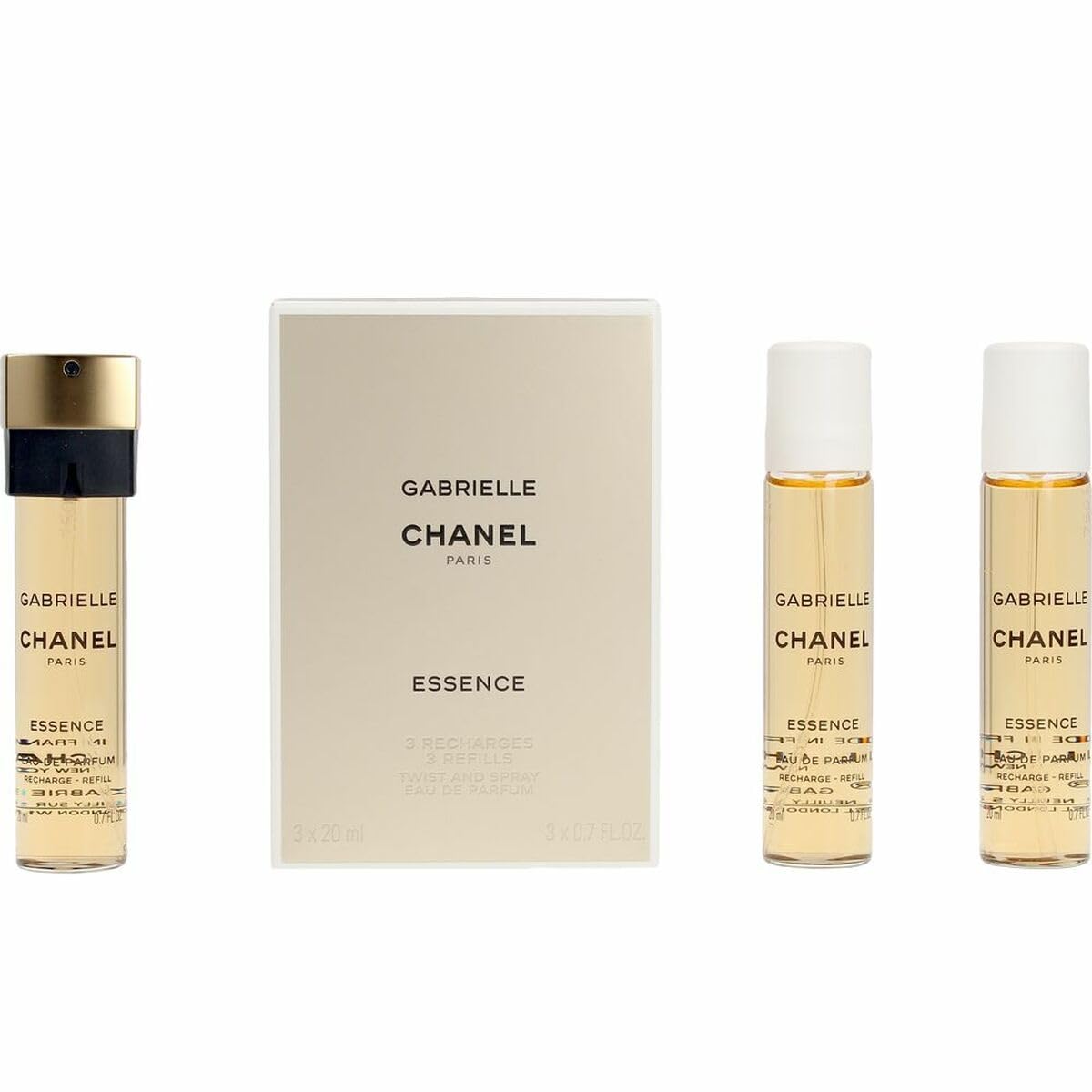 CHANEL Gabrielle Essence Twist & Spray Eau de Parfum Refill Set 3 x 20 ml
