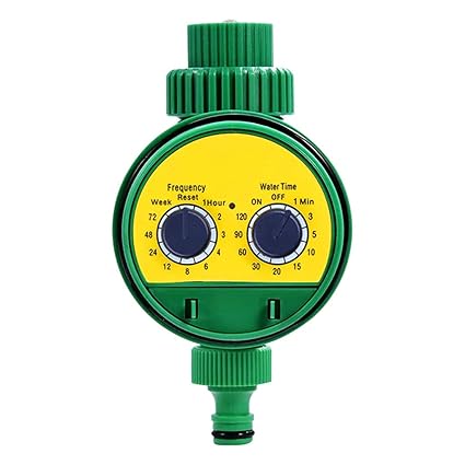 HASTHIP Drip Irrigation Timer for Garden Farm with Universal Faucet connector, Irrigation Water Timer, Easy to Use Automatic Watering System, Waterproof Digital Irrigation Timer System for Lawns