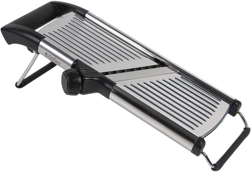 Stainless Steel Mandoline Slicer, Adjustable Stainless Steel Food Mandoline Slicer - Cuts up to 6mm Thickness