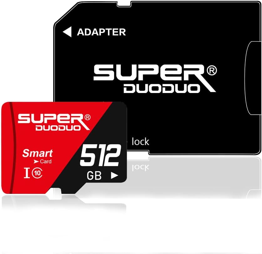 512GB Micro SD Card with a SD Card Adapter Micro SD Memory Card for Android Smartphones,Tablet Class 10 TF Card Micro Flash SD Memory Card 512GB Faster Speed