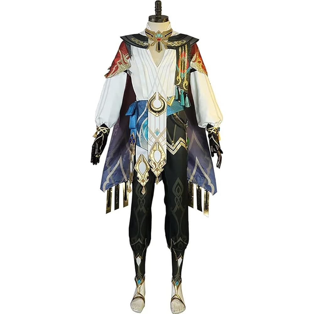 セット済みウィッグ　原神　カーヴェ　コスプレ Amazon.co.jp: 原神 カーヴェ コスプレ衣装 (ウィッグ 靴別売り