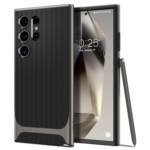 Spigen Neo Hybrid Coque Compatible avec Samsung Galaxy S24 Ultra 5G - Gunmetal
