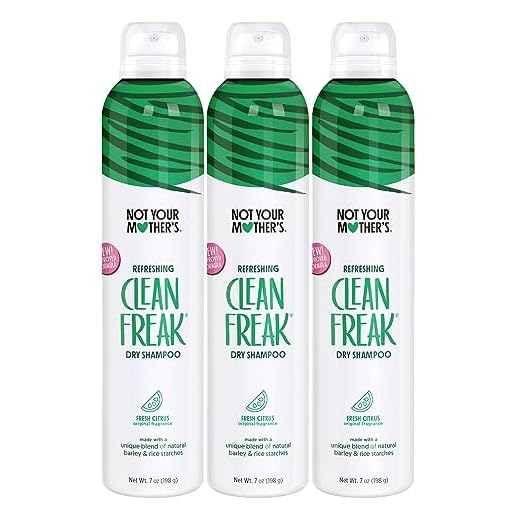 Not Your Mother's Clean Freak Original Dry Shampoo (3-Pack) - 7 oz - Refreshing Dry Shampoo - Instantly Absorbs Oil for Refreshed Hair