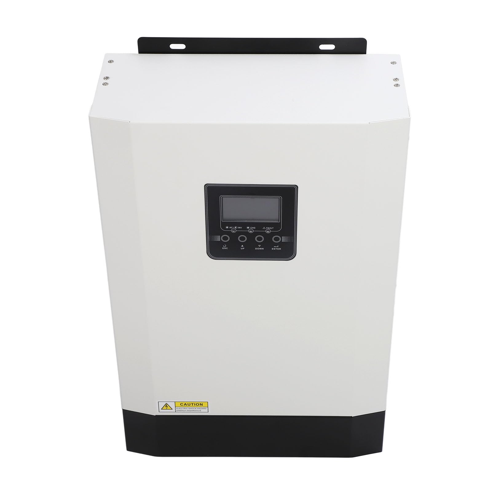 Hybrydowy Falownik Solarny, Hybrydowa ładowarka Słoneczna ze Stopu Aluminium 48 V 80 A 5500 W Wyświetlacz LCD z czystą falą sinusoidalną dla Domu Szkoła Monitoring Uliczny Generator Użyj Prądu