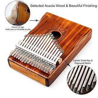 Kalimba 17 clés Professionnel Pouce Piano Instrument Enfant avec Contenu Kalimba Songbook et Tuning Hammer et Sacoche… - Les Beatles, Paul McCartney, John Lennon, RIngo Starr, George Harrison Kalimba 17 clés Professionnel Pouce Piano Instrument Enfant avec Contenu Kalimba Songbook et Tuning Hammer et Sacoche… – Image 3