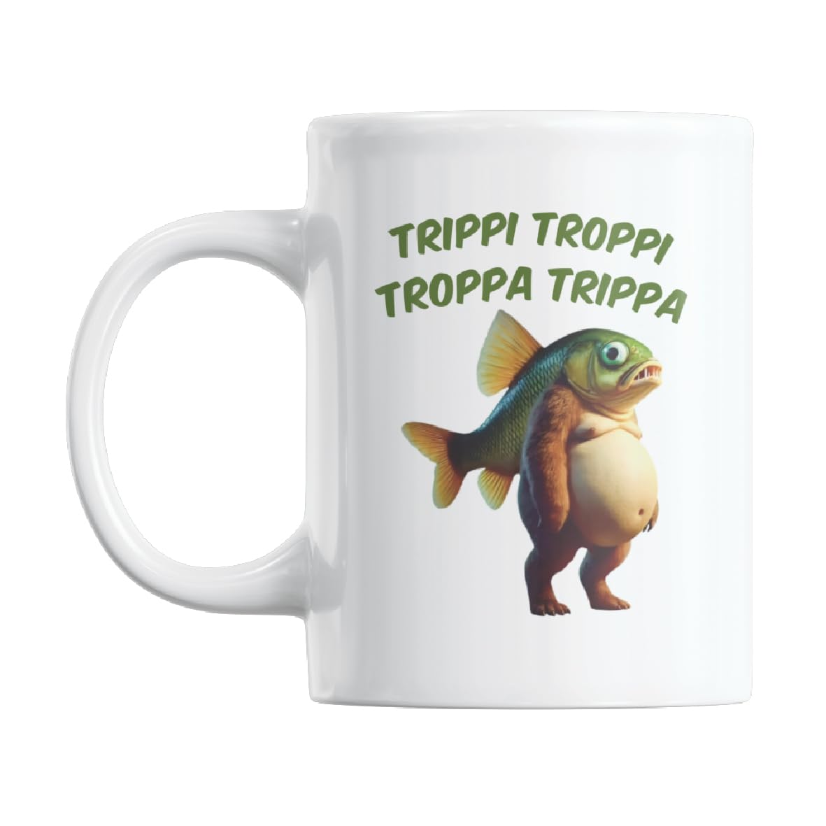 Gift Island Trippi Troppi Troppa Trippa Italian Brain Rot Mug - Meme Mug and - Funny Gifts - Secret Santa Meme Gift Mug - Coffee Mug - 11 oz