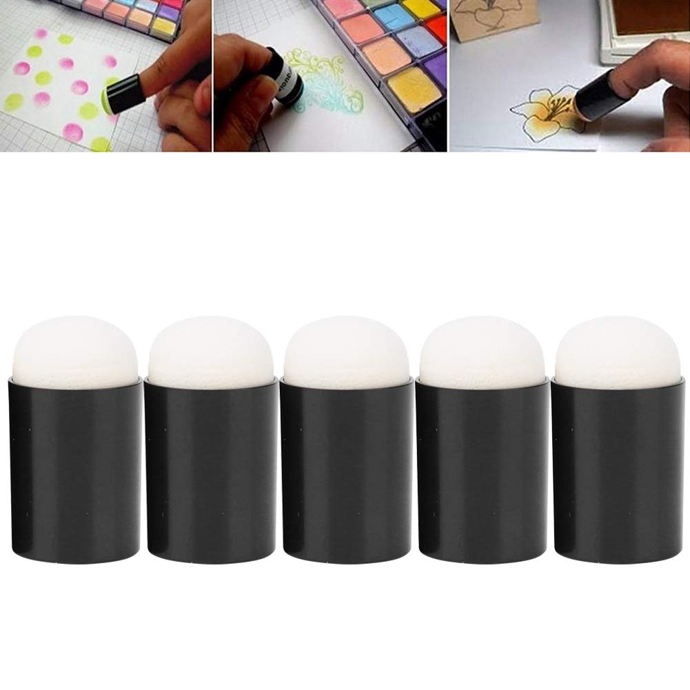 Qcwwy 1000 Piezas de Esponja para Dedos, Herramienta de Pintura, Kit de Garabatos, Esponjas de Plástico para Pintura de Dedos con Fuerte Absorción de Agua para Niños, Arte Graffiti (1000 Piezas/Caja)