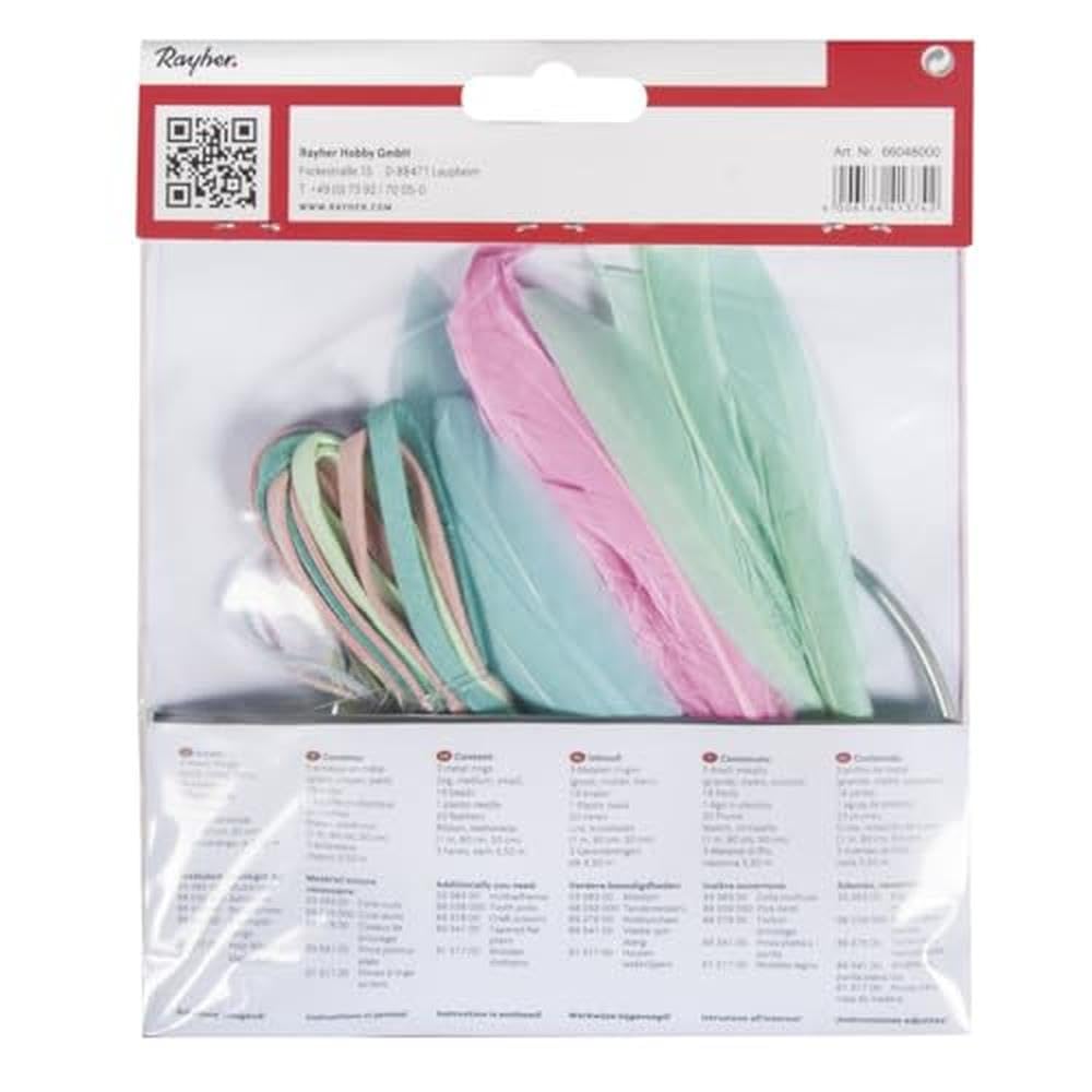 Rayher 66048000 BP: DIY Dream Catcher, 14 x 41 cm, Colourful, Self-Service Packaging, Pack of 1