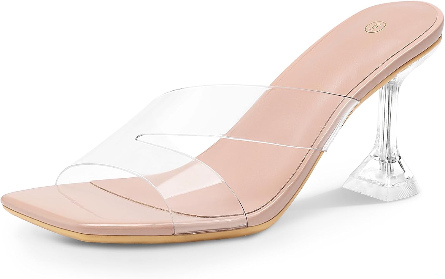 mysoft Women's Sandals - Clear Heeled Comfort