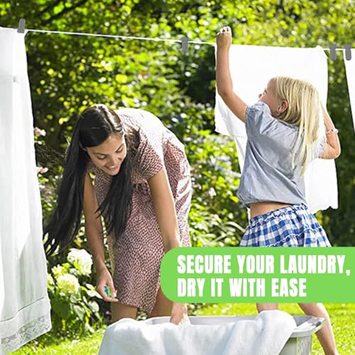 Image of Pivalo Heavy Duty Clothes Pins Multipurpose Tight Grip Laundry Clips with Springs Air-Drying Clothing Pin Set for Balcony & Outdoor Use- (Pack of 12, Random Color)