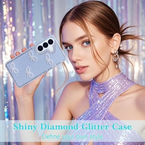 Image of DIZORO for Samsung Galaxy S26 Plus 5G case,Cute Bow Tie Aesthetic Phone Case,Trendy Slim Hard IMD Shockproof Protective Bumper Designer Phone Back Cover for Women Girls - Sierra