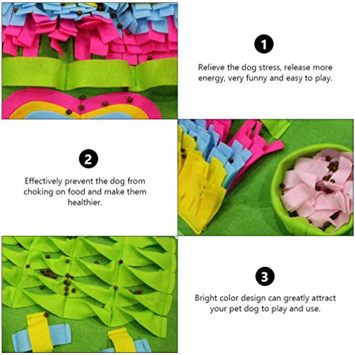 VILLCASE Esteira de Snuffle de Animais de Estimação para Cães Nosework Manta Jogo Interativo de Alim