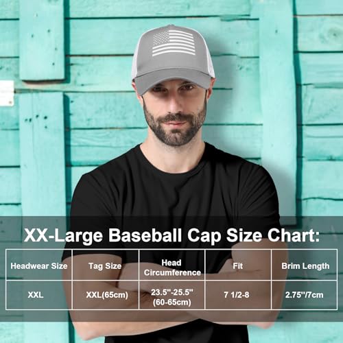 Image of Oversize XXL American Flag Trucker Hat
