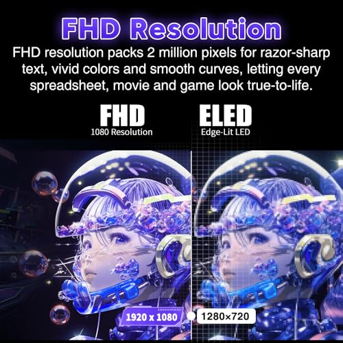 Image of Viewedge 24 Inch Gaming Monitor with 240Hz, VA 1ms, FHD 1080p and HDR 10 PC Computer Monitor with 110% sRGB, Bluelight Filter, 2 HDMI & 1 DP Port, Support Adaptive Sync and Wall Mounted