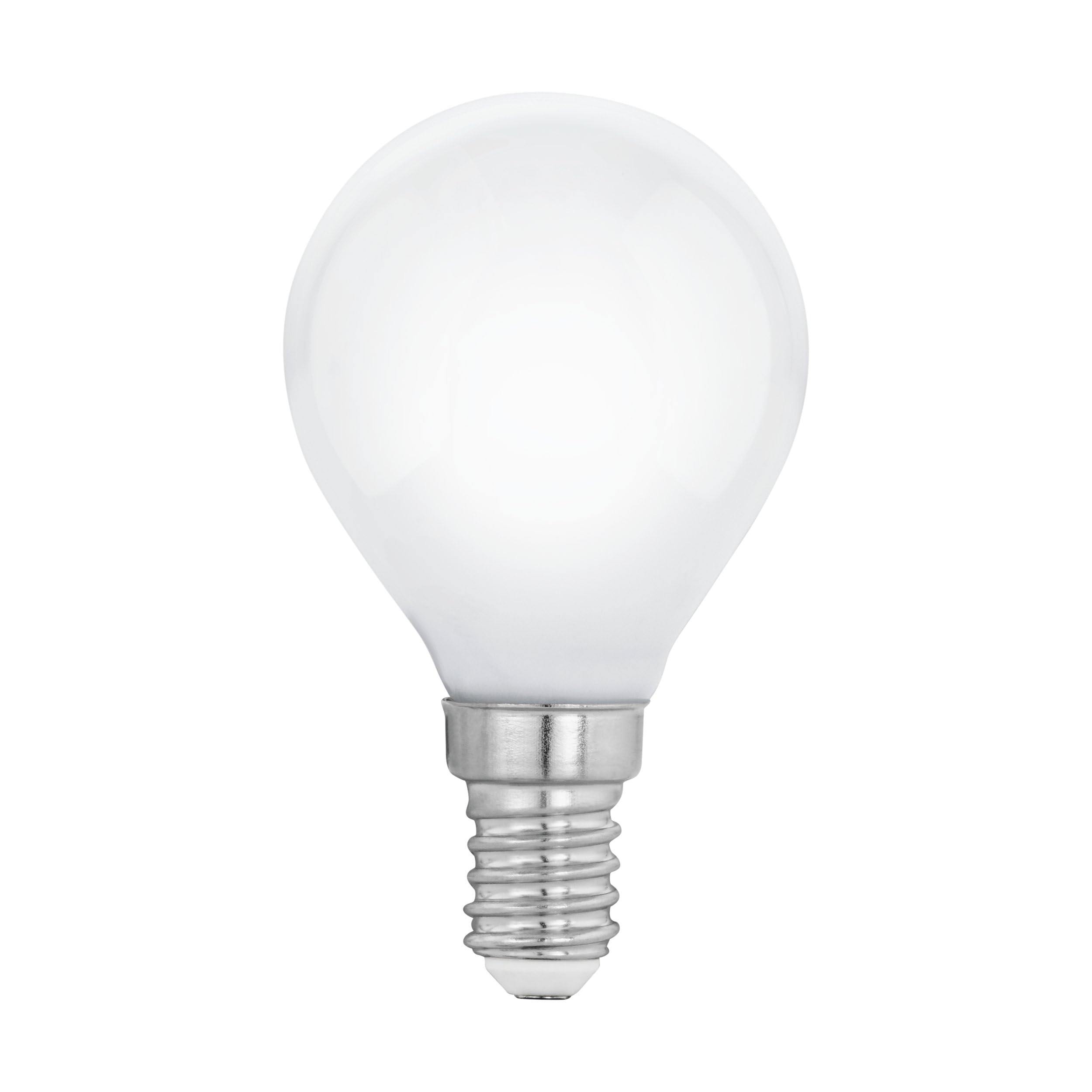 Eglo E14 LED Light Bulb Milky, Drop-Shaped Opaque Edison lamp, 7 watt (Equivalent to 60 watt), 806 Lumen, Warm White Glow, 2700 Kelvin, P45, Ø 1.8"