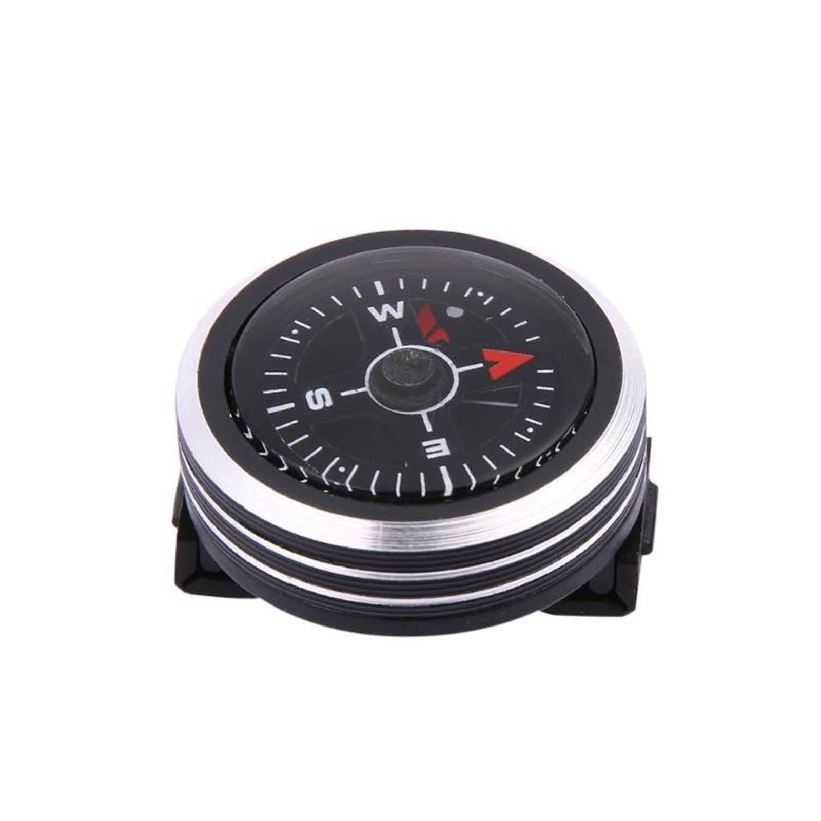 Mini brújula con Correa de Reloj y botón para Pulsera, brújula de Supervivencia, Mini brújula de Bolsillo, Accesorios para Exteriores, Senderismo y Acampada