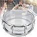 Snare Drum 14.6 X 6in Transparent Beginner Practice Snare Drum with Shoulder Strap for Performance and Practice Alloy Steel Poplar Wood
