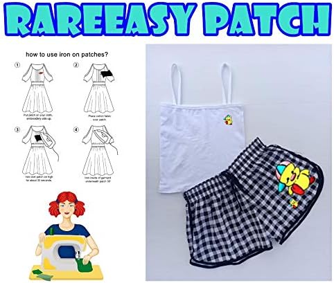 Miniatura 2 de Parche azul de granja de tractor, diseño de coches, apliques bordados, para coser y planchar para coser, parche de tractor, granja, parche de