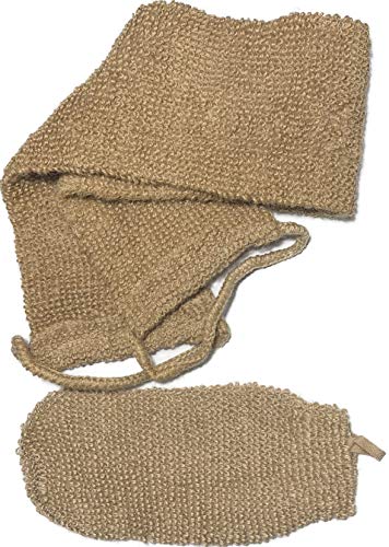 Mr.Cui'Shop HM-TZ-1-2 Pcs/Set Large Natural Exfoliating Hemp Back Scrubber cover