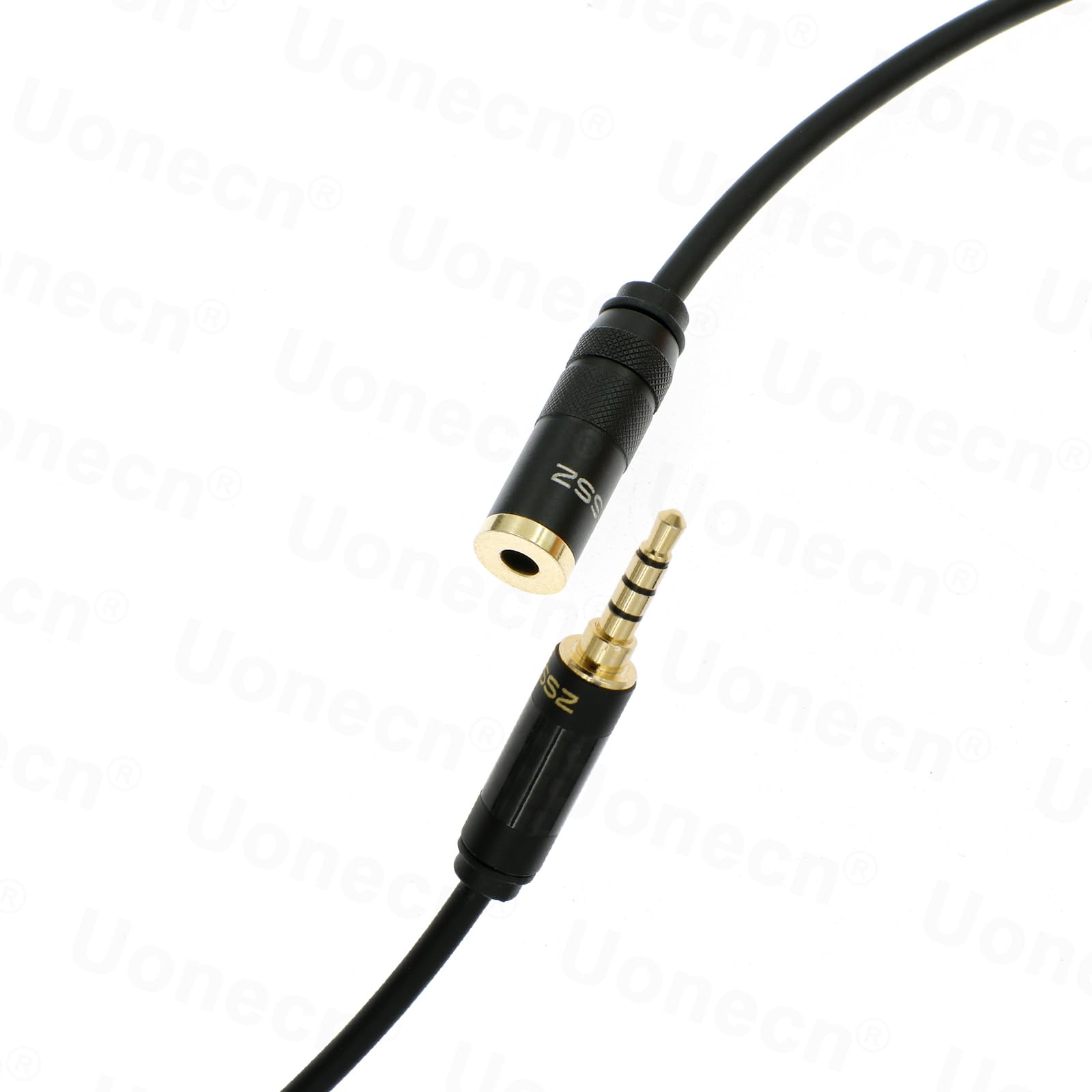 Uonecn Cavo di prolunga TRRS da 3,5 mm dritto maschio a femmina dritto cavo audio stereo per Sony FX6 27,5 "| 70 cm