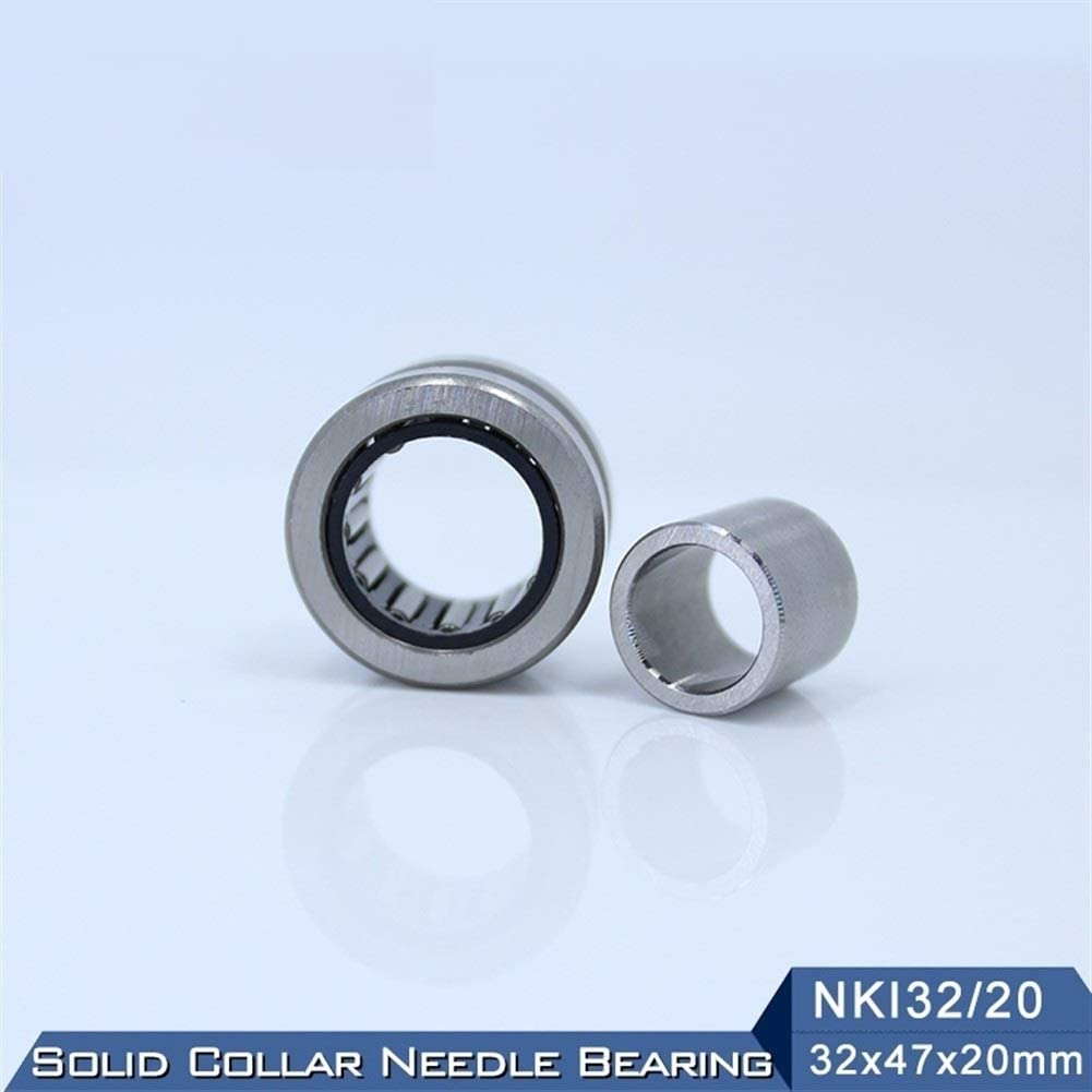 TMP1105 NKI32/20 Cuscinetto a rullini 32x47x20mm Cuscinetti a rullini a Collare Solido con Anello Interno NKI 32/20
