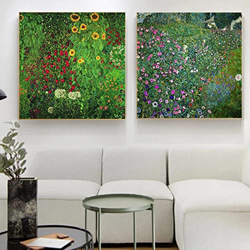 Cuadros de paisajes florales en lienzo para dar vida a las paredes de tu salón