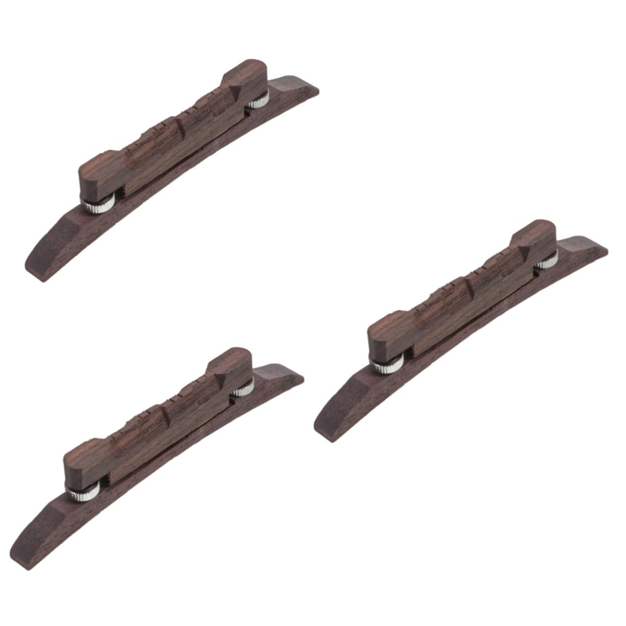 COSMEVIVI 3pcs Professional Mandolin Accessories Rosewood String Bridge Durable Musical Instrument Part