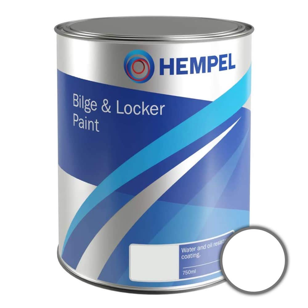Hempel Bilge & Locker - White - 750ml - Boat Paint for Bilge & Locker