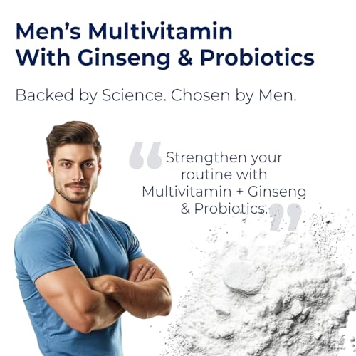 Image of Umanac Plus Men's Multivitamin + Ginseng & Probiotics, 180 Tablets, Supports Immunity, Energy, Brain Health, Hair, Bone & Joint Care, Men Multivitamin Supplement, Daily Nutrition Tablet.