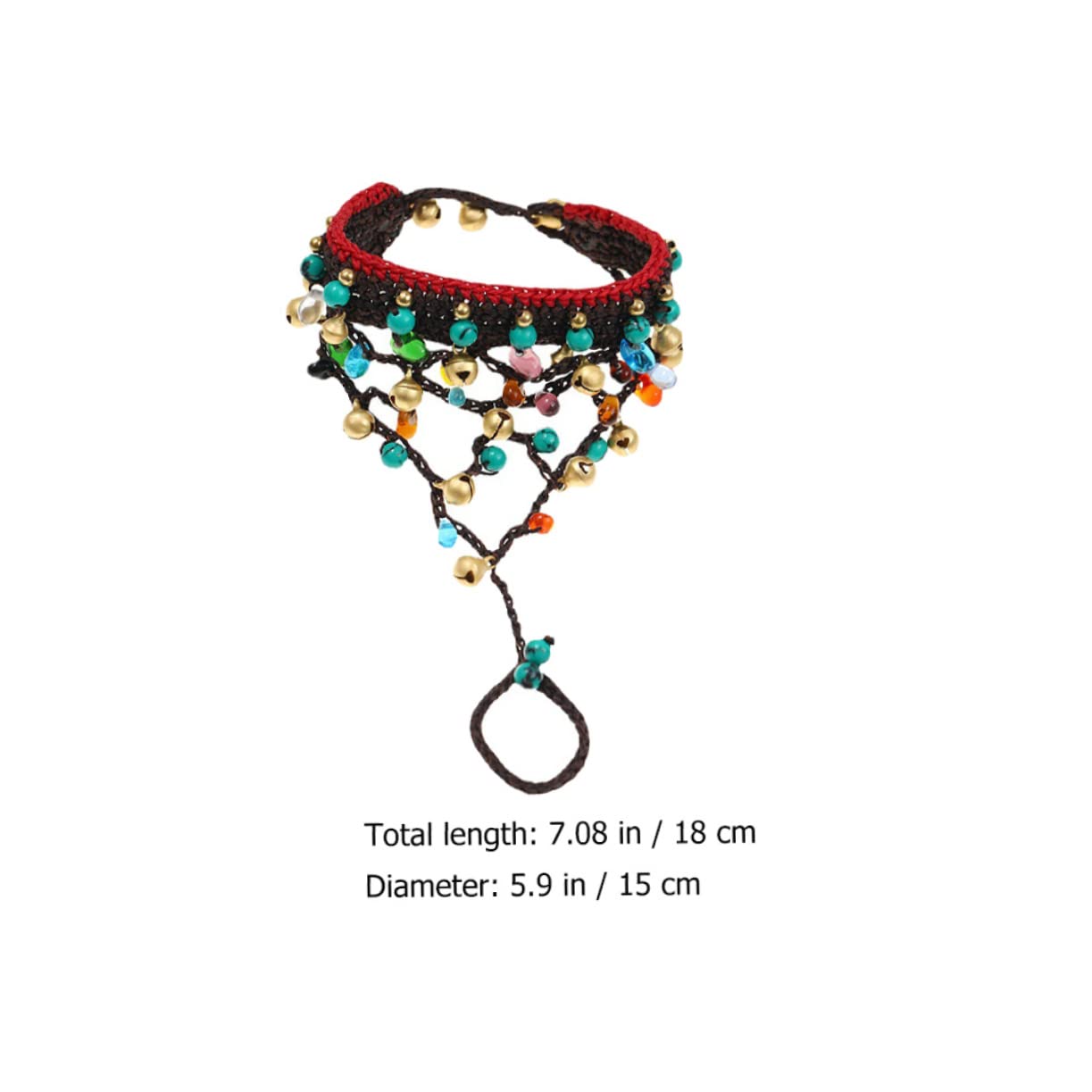 Pulsera de cuerda de de vidrio pulseras de pulsera trenzada Brazalete de dedo Brazalete artesanal pulseras para chicas adolescentes pulsera artesanal trenzada