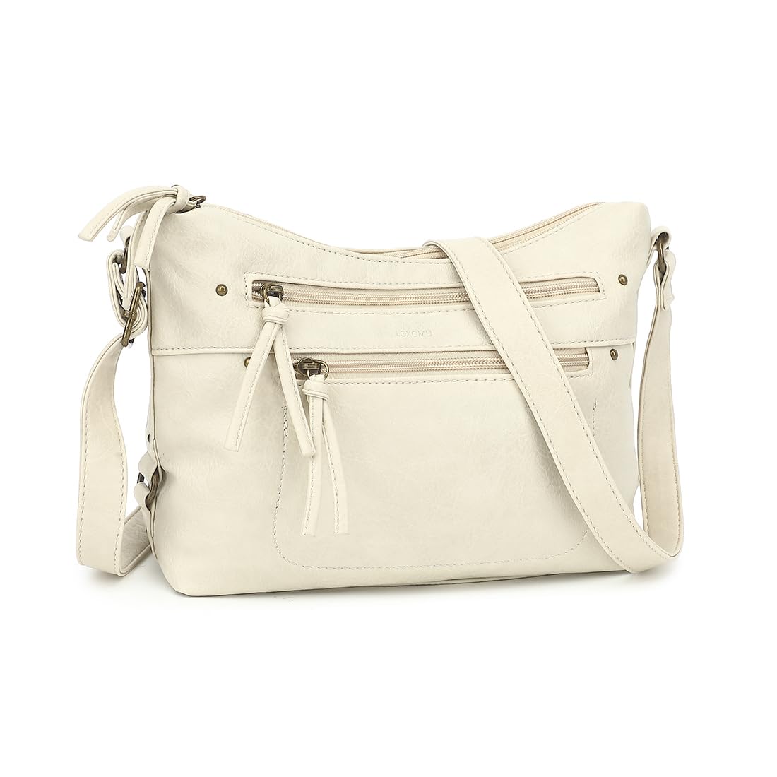 Medium Crossbody Bags for Women, Vegan Leather Crossbody Purse with Milti-pocket Trendy Shoulder Handbag for Travel