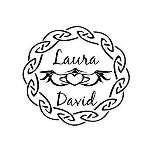 Custom Wedding Embosser - Personalize with Initials & Text - Hand-Held Embossing Stamp - Monogram, Seal Embosser Best for Books, Envelopes, Napkins - 1.625 inch