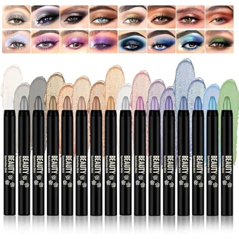XMXueMei 16Pcs Eye Shadow Sticks Set Cover