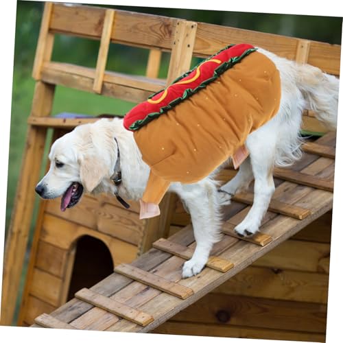 Disfraz Kisangel Hot Dog para perros y gatos M miniatura 5