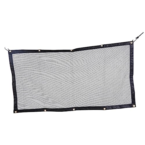 Happyyami Pet Protection Net Size Automobile Dog Barrier Pet Barrier for Car Cat Mesh Car Cover for Dogs Pet Car Barrier Pet Gates Protector Boot Dog Net for Car Dog Car Cage Large Black