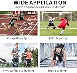 Weight Sled Harness Kits, 5 PCS Pulling Strap for Running, Speed Power Agility Training Full Body Workout Football Exercise Equipment for Outdoor Men and Women 6.6FT