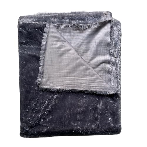 Image of Quago Fur Fabric Unstitched Super Soft Cloth for Baby Photoshoot, Soft Toys Making, Art and Craft, Dress Material, Decoration etc. (1 Mtr, 60 Inch Pana) (Grey)