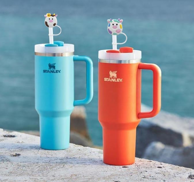 Miniatura 6 de 4 tapas de popote para Stanley cubierta de paja de 40 onzas, 30 onzas, 0.394 in, silicona de grado alimenticio, accesorios para copas Stanley de