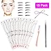 Produktbild Howaf Augenbrauen Schablonen Set, 12 augenbrauen lineal Schablonen Augenbraue Zeichnung Karte und augenbrauenrasierer Braun Augenbrauenstift Make-Up Kosmetik Werkzeug für Mädchen Frau