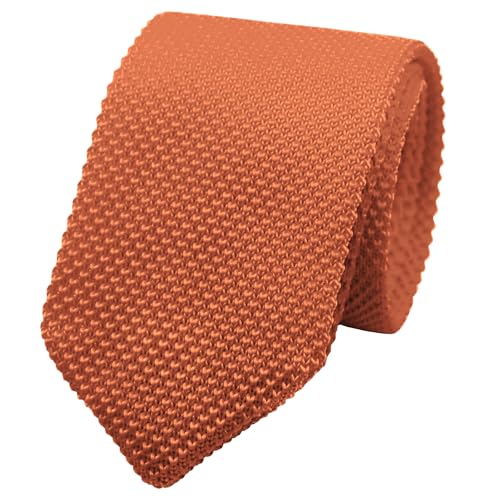 Image of Mantieqingway Pointed Knit Ties for Men Pure Color 2.76'' Skinny Neck Tie Formal Business Knitted Tie for Daily Wedding Party
