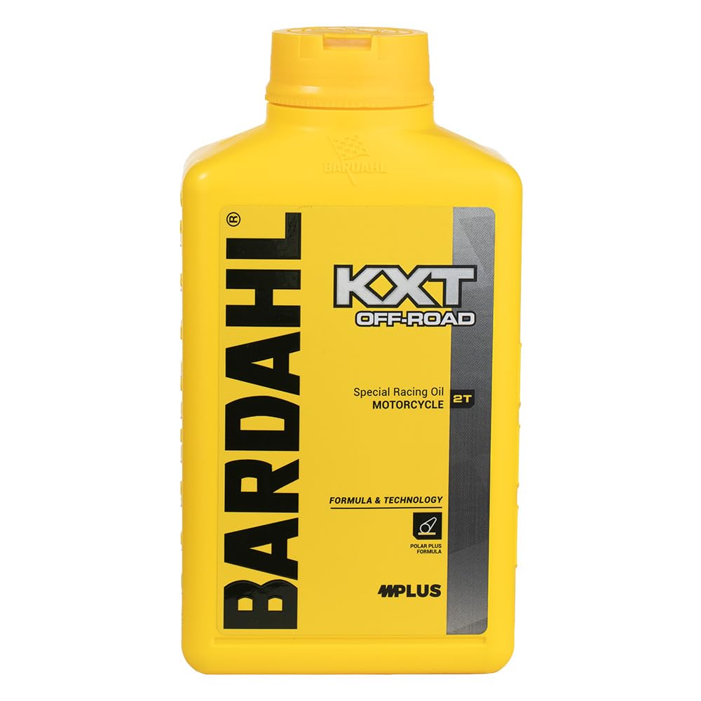 Bardahl - KXT OFF-ROAD SAE 50 - Olio per Moto da Cross e Enduro con Motori a 2 Tempi, Aumenta la Potenza del Motore 2T, con Proprietà Anti-Grippaggio, 1 L