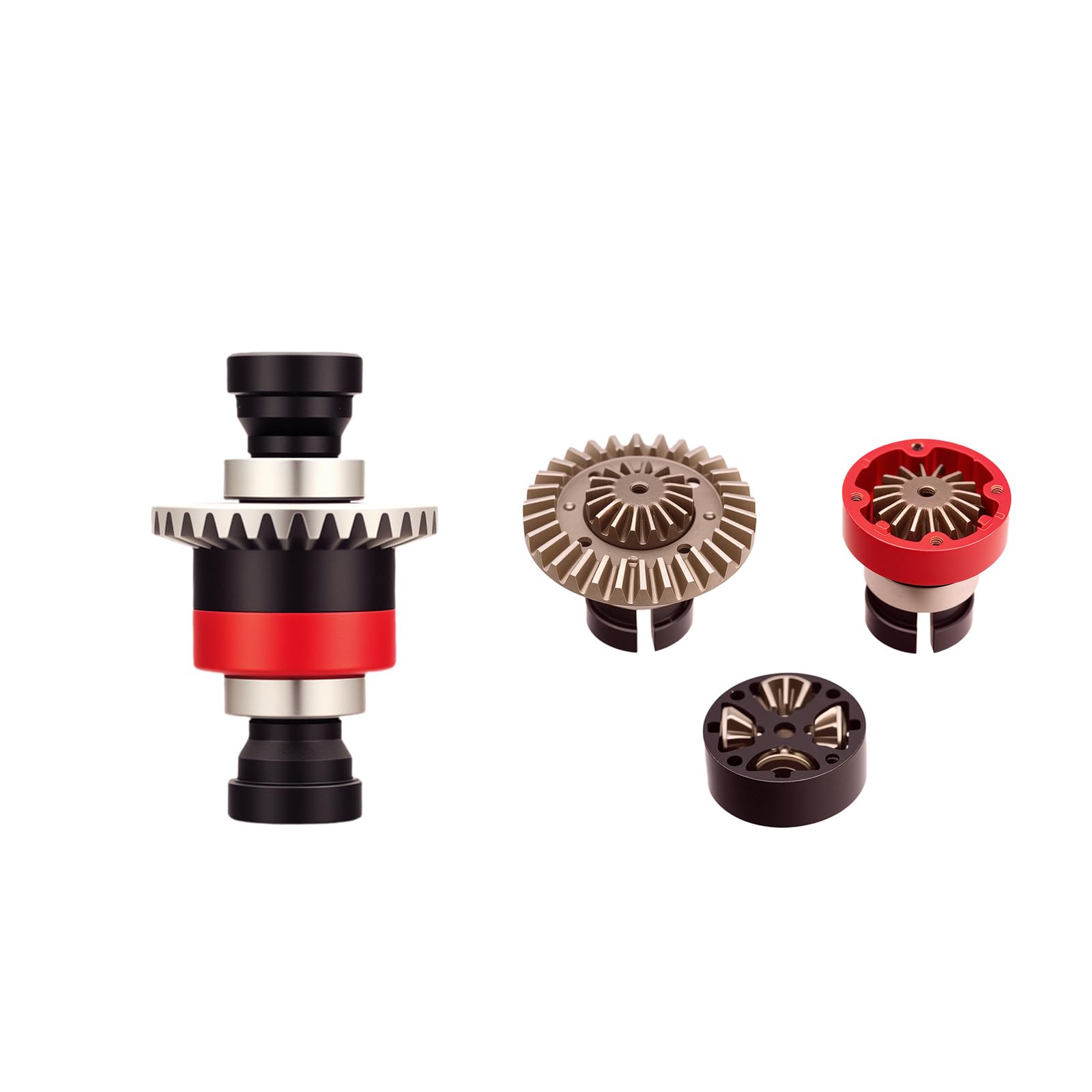 Mesimsple 2Pcs Front Rear Differential Kit for 1/18 Arrma Granite Typhon Grom Diff Gear 1/14 Mojave Grom Series Upgrades Part