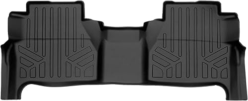 SMARTLINER Alfombrillas de suelo de ajuste personalizado, forro de segunda fila, color negro, compatibles con Nissan Frontier 2022-2023 (cabina