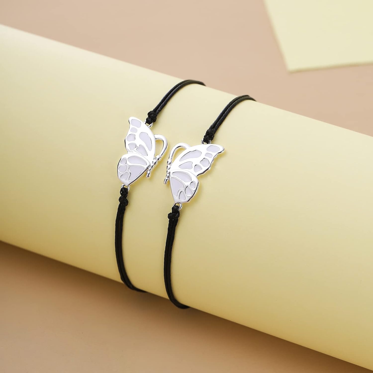 RS First Day of School Mother Daughter Bracelet for 2, Matching Butterfly Set Mother's Day Christmas Valentine's Day Gift for Women - Image 5